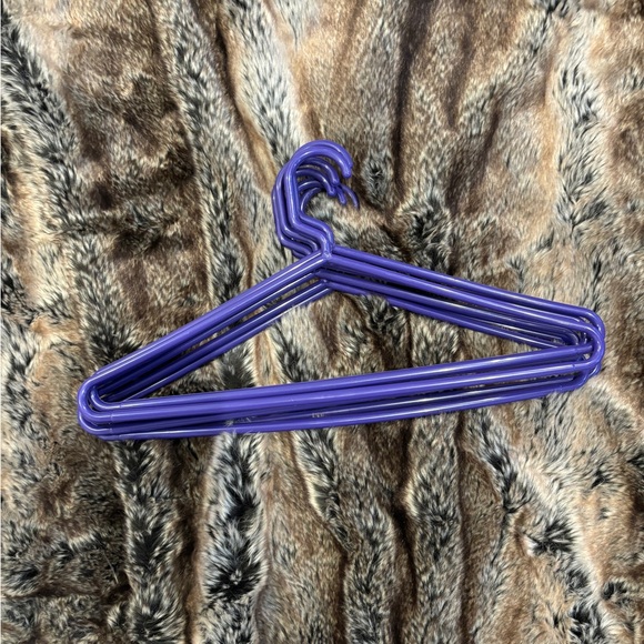 Six purple hangers. FREE if bundled with any other item. - Picture 3 of 3